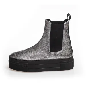 ENYA BOOT SILVER - Silver Snake