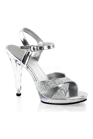 FLAIR-419(G) Sandal | Clear Glitter