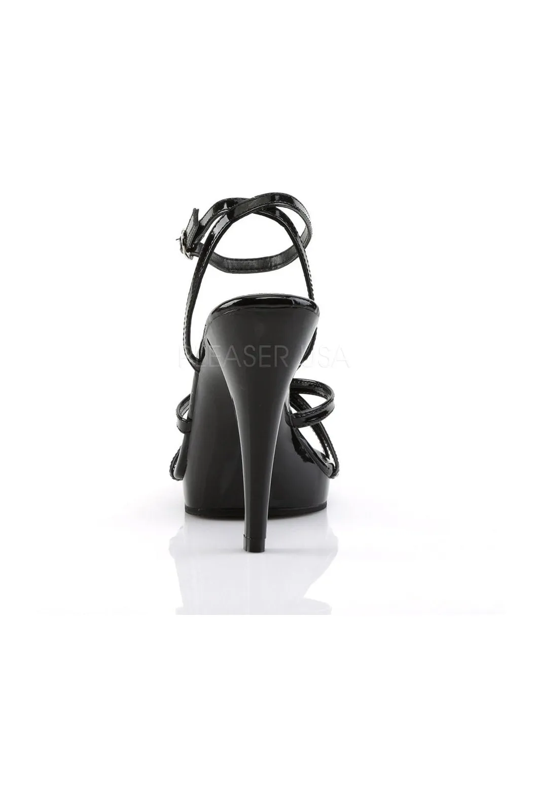 FLAIR-436 Sandal | Black Patent