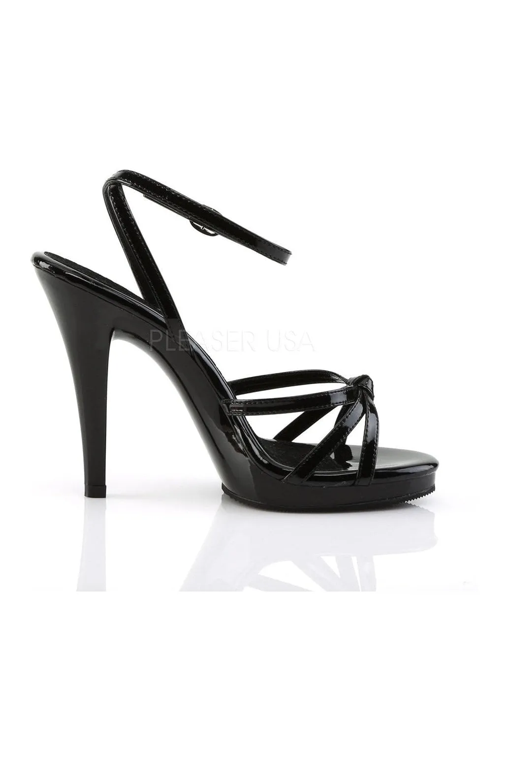 FLAIR-436 Sandal | Black Patent