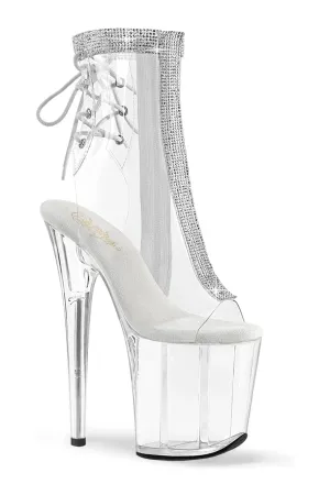 FLAMINGO-1018C-2RS Clear Vinyl Ankle Boot