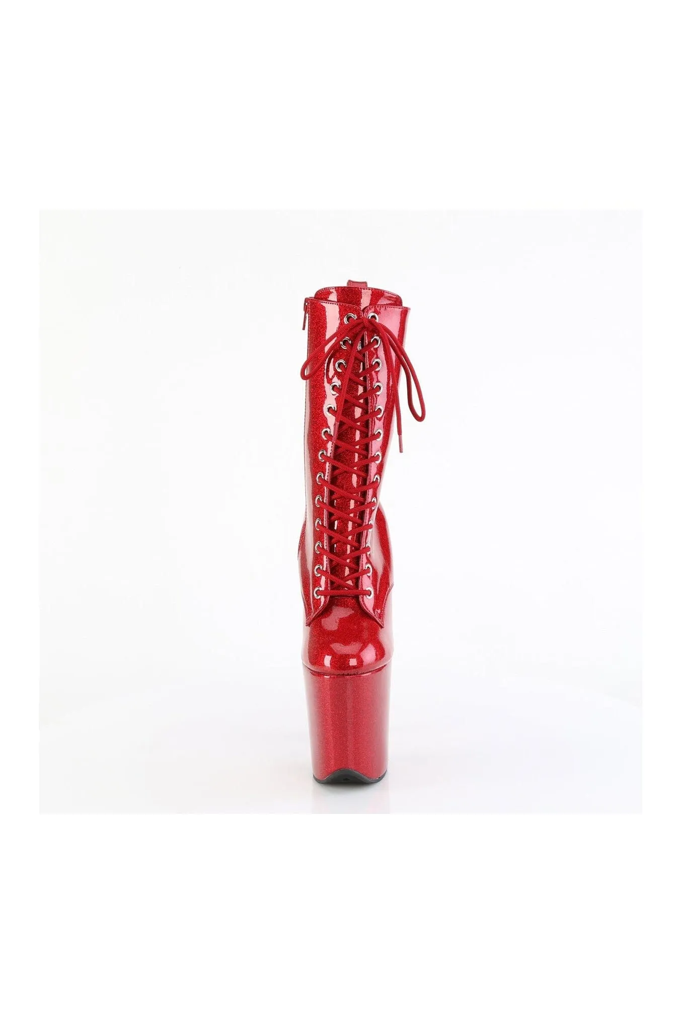 FLAMINGO-1040GP Red Patent Ankle Boot
