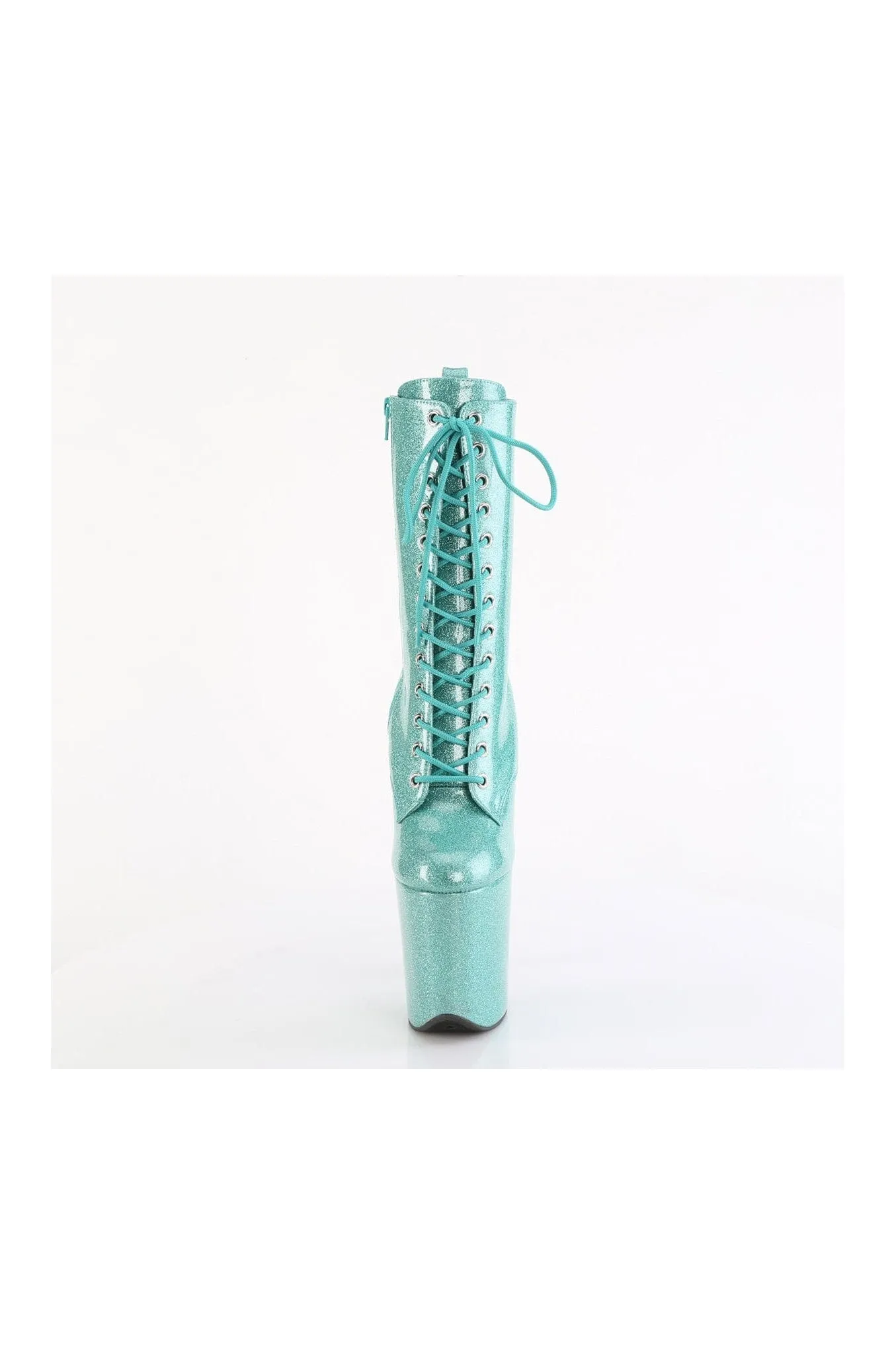 FLAMINGO-1040GP Turquoise Patent Ankle Boot
