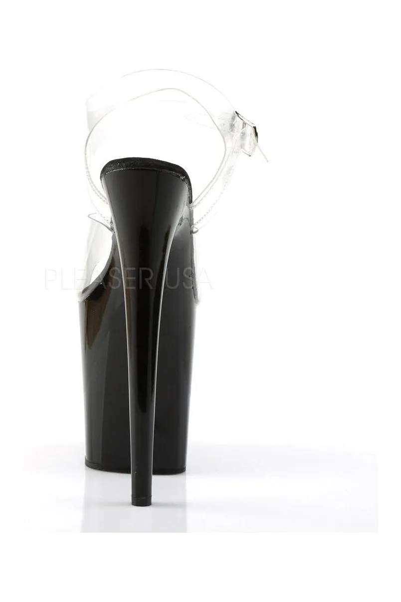 FLAMINGO-808 Platform Sandal  | Black Vinyl