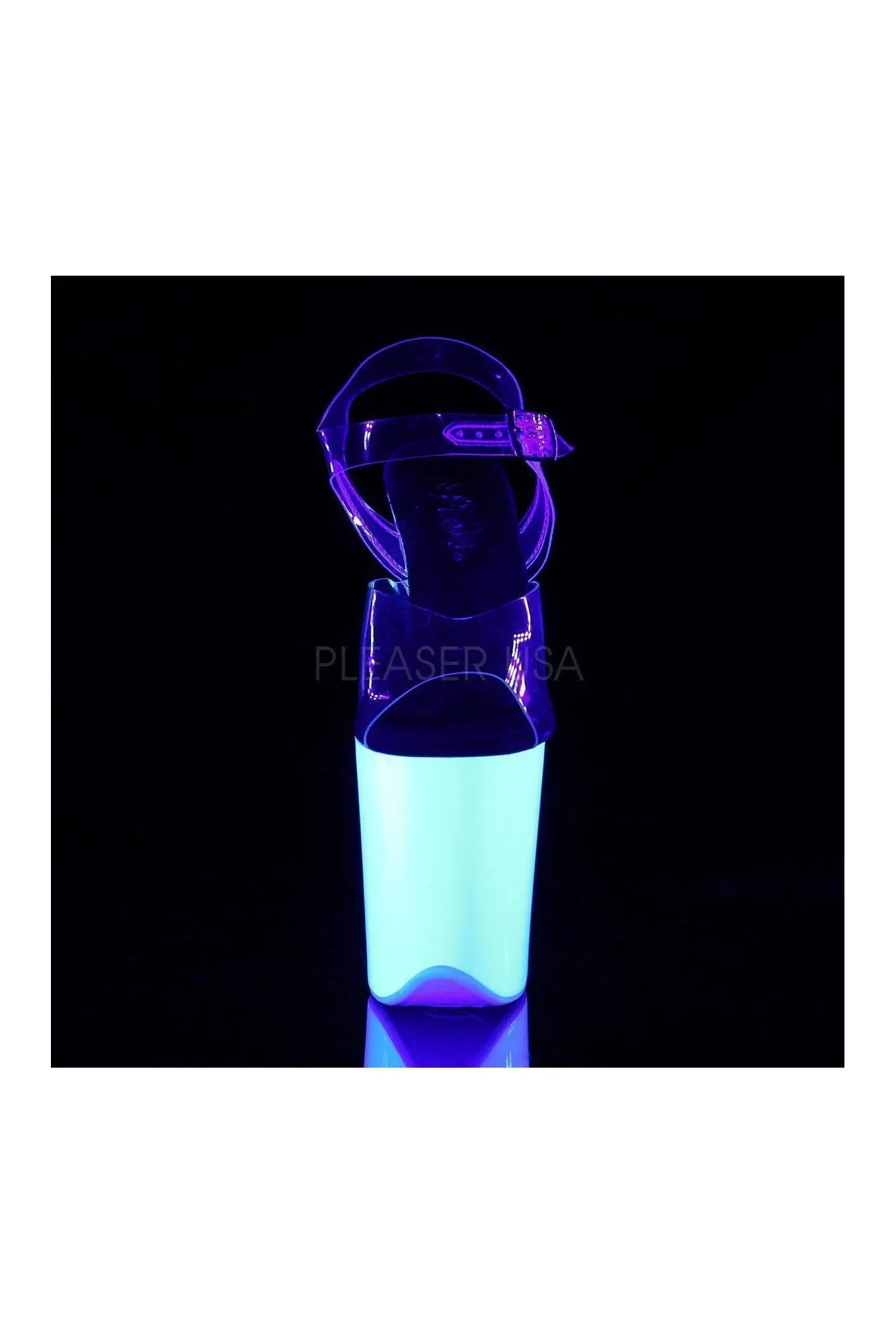 FLAMINGO-808UV Platform Sandal  | Clear Vinyl