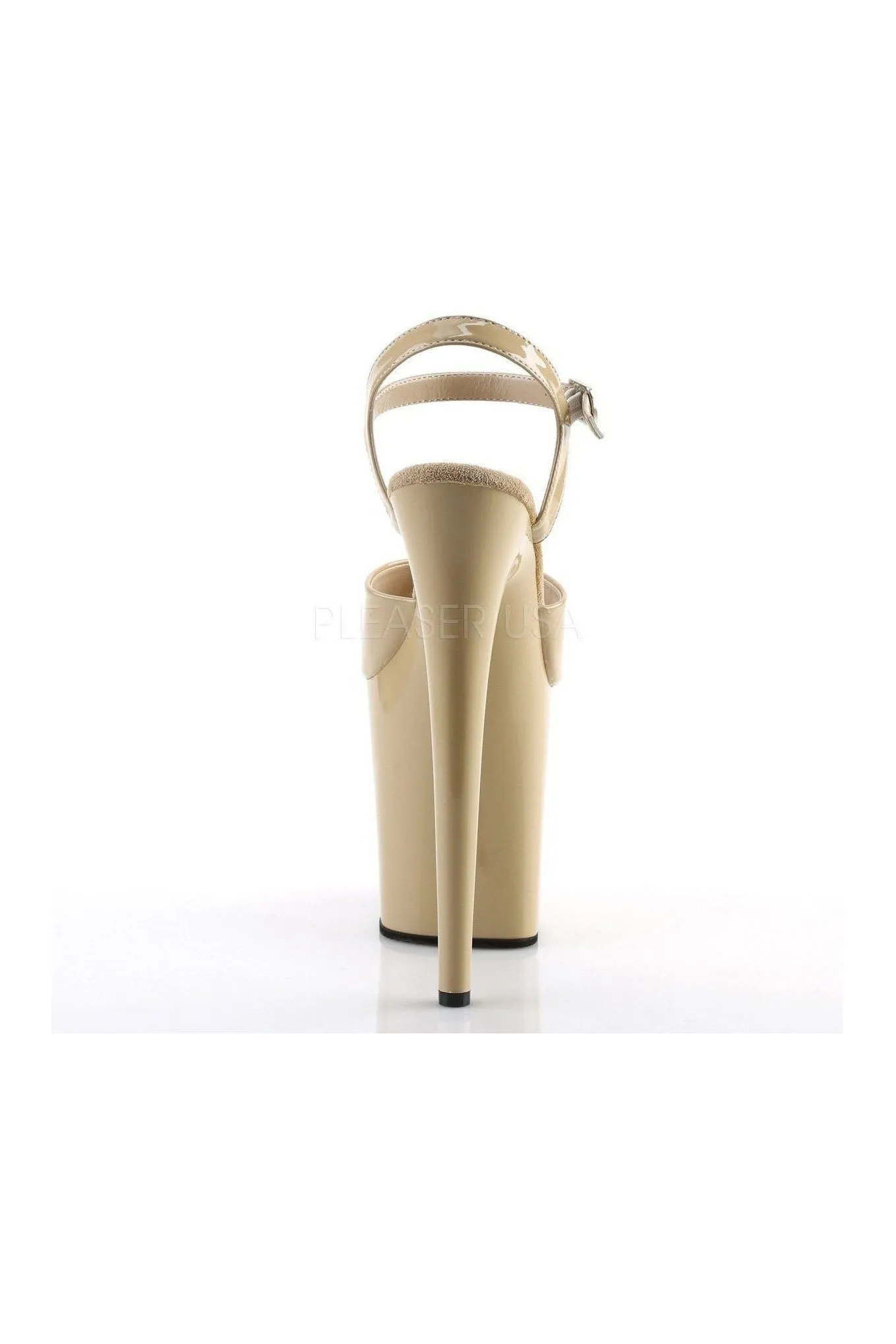 FLAMINGO-809 Platform Sandal  | Bone Patent