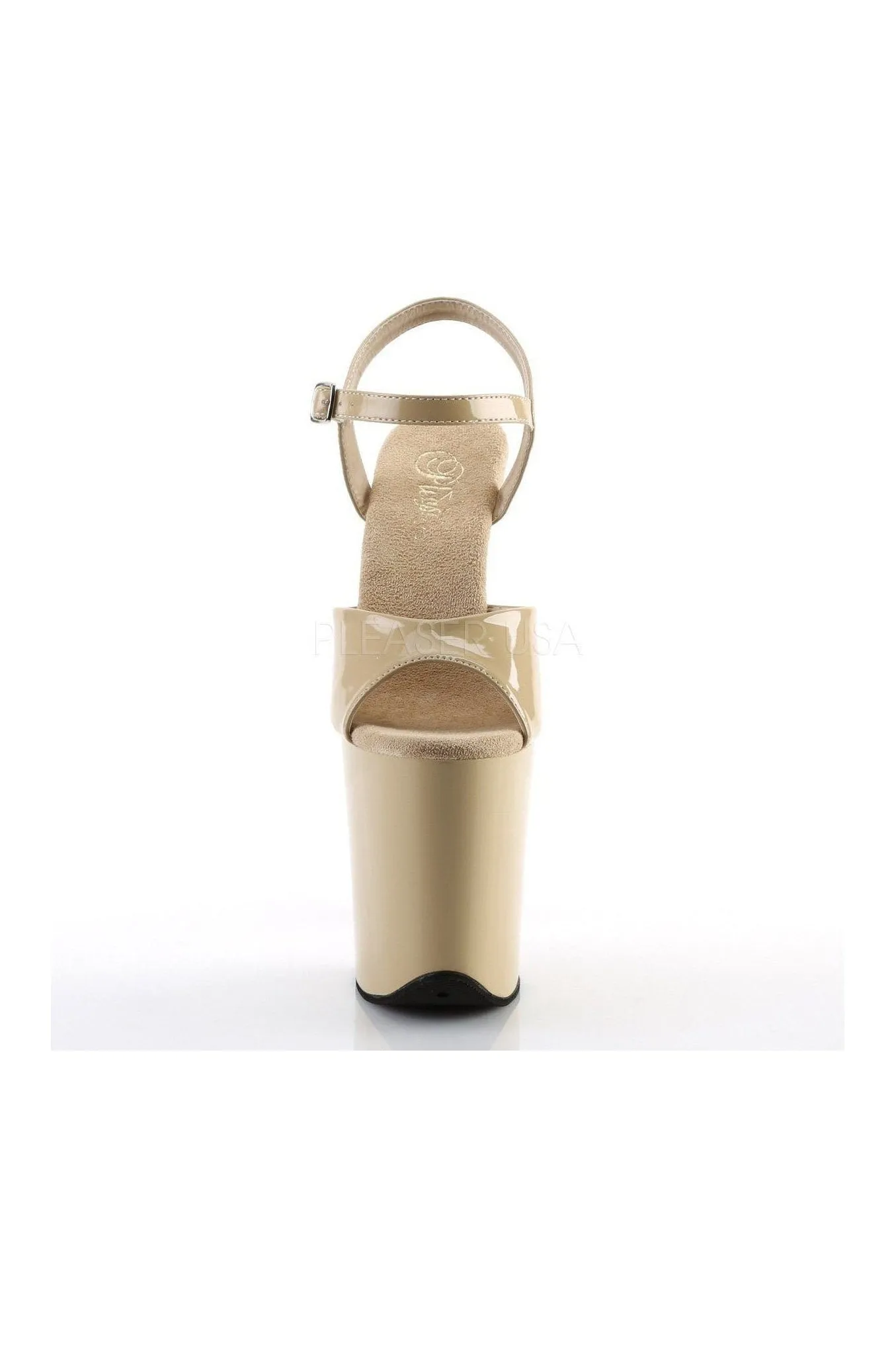 FLAMINGO-809 Platform Sandal  | Bone Patent