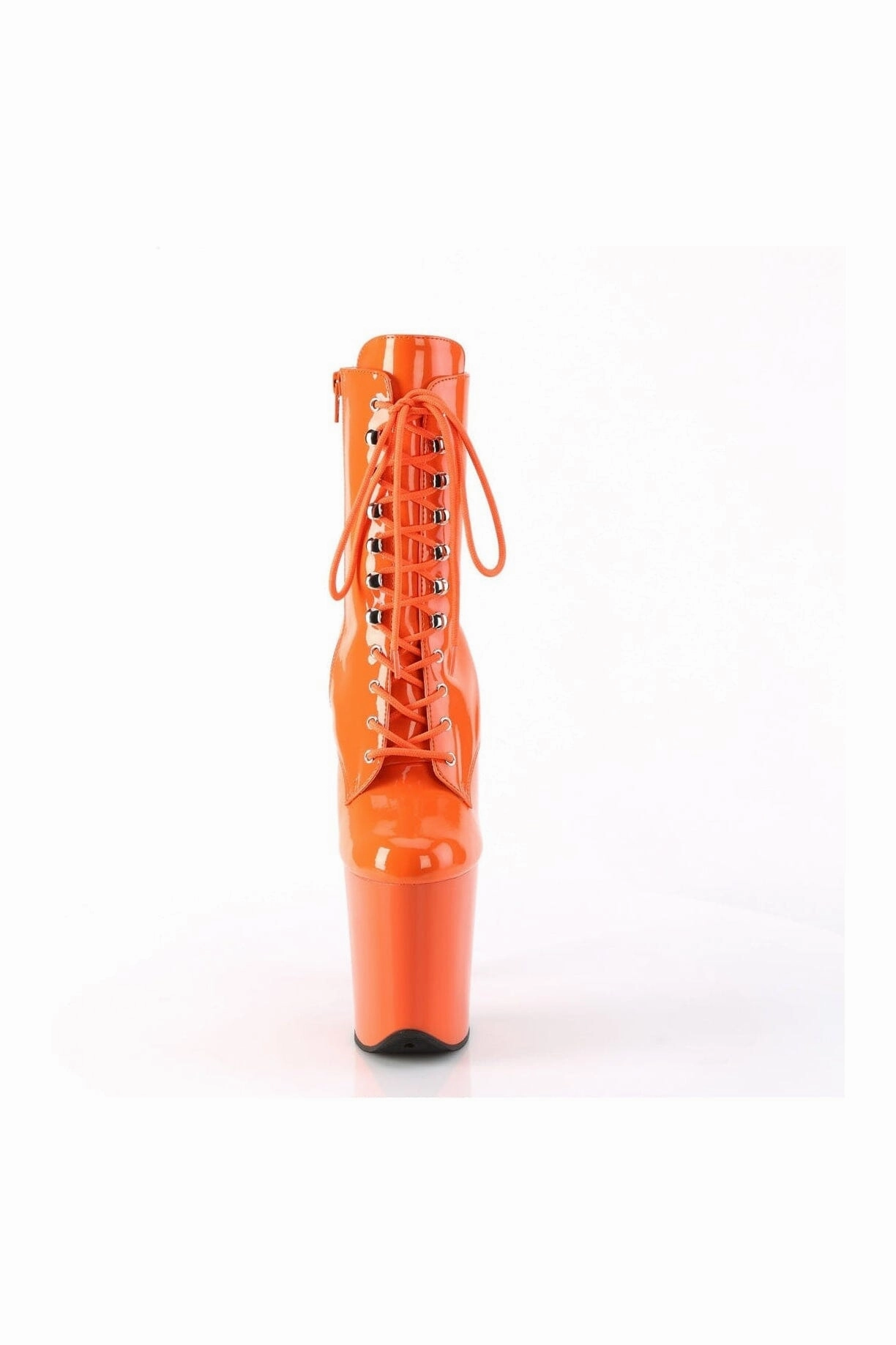 FLAMINGO-1020 Orange Patent Ankle Boot