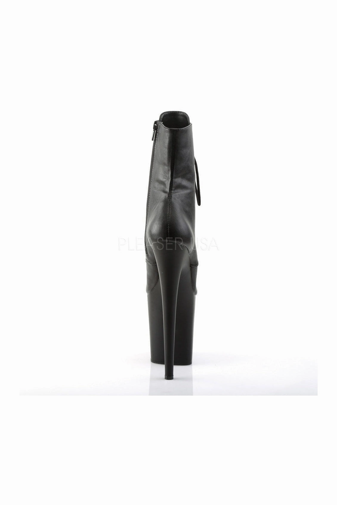 FLAMINGO-1020 Platform Boot  | Black Faux Leather
