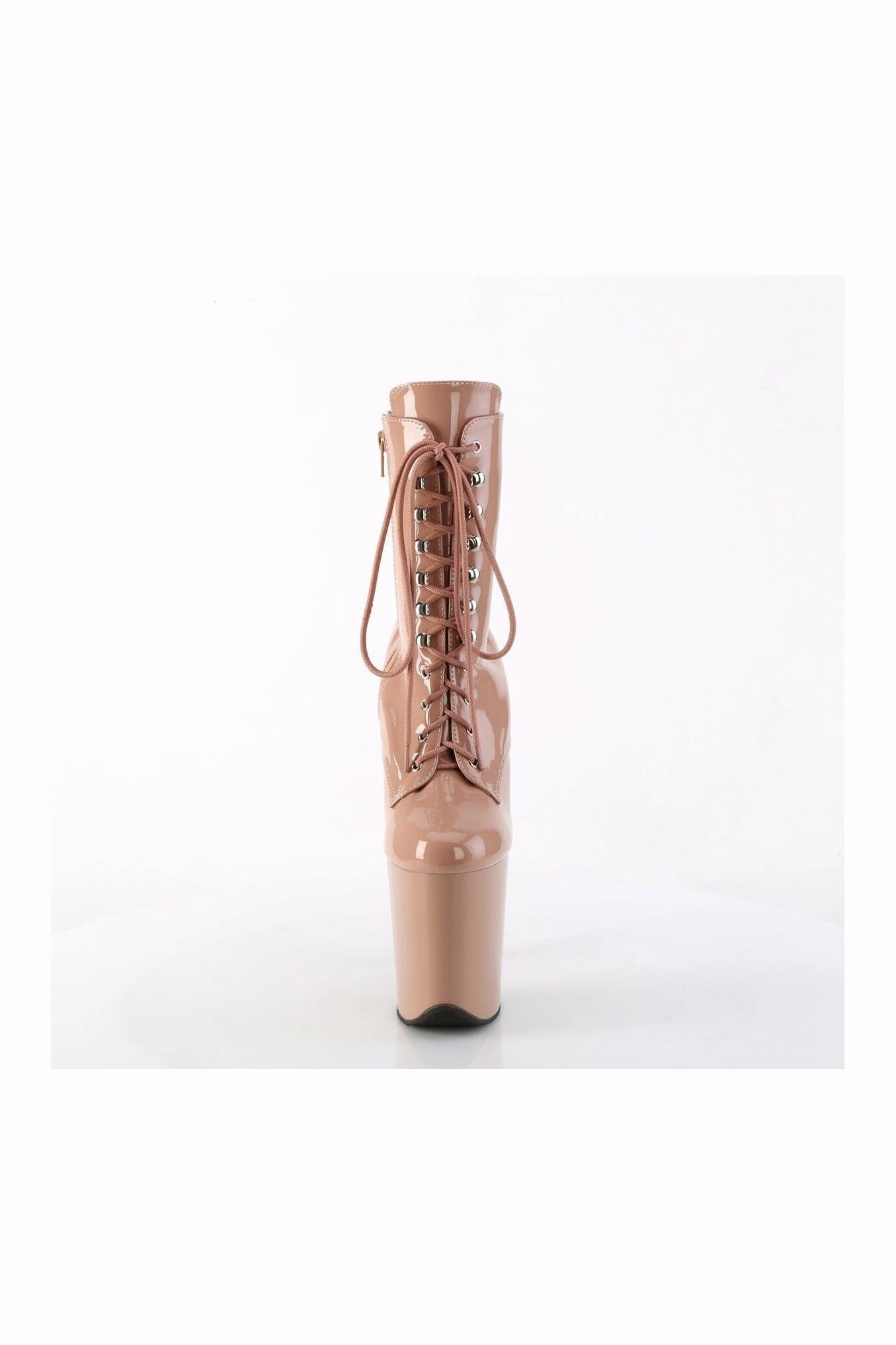 FLAMINGO-1020 Rose Gold Patent Ankle Boot