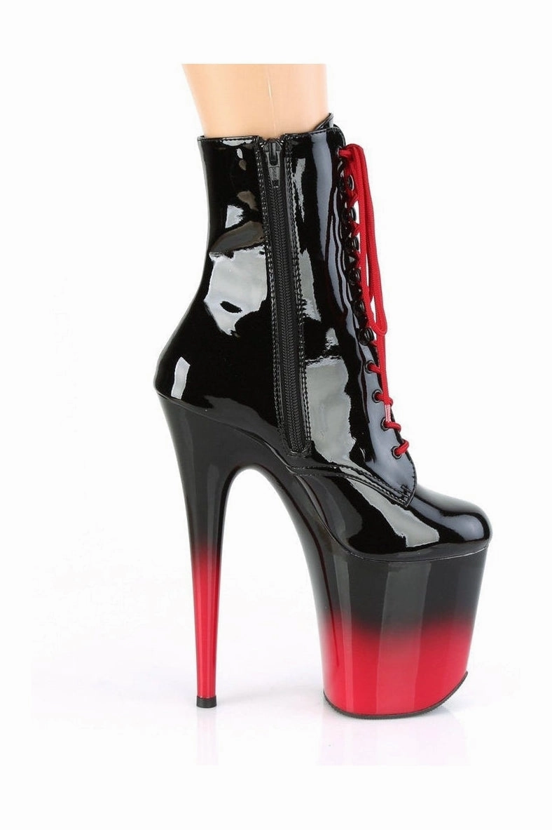 FLAMINGO-1020BR-H Exotic Boot | Black Patent