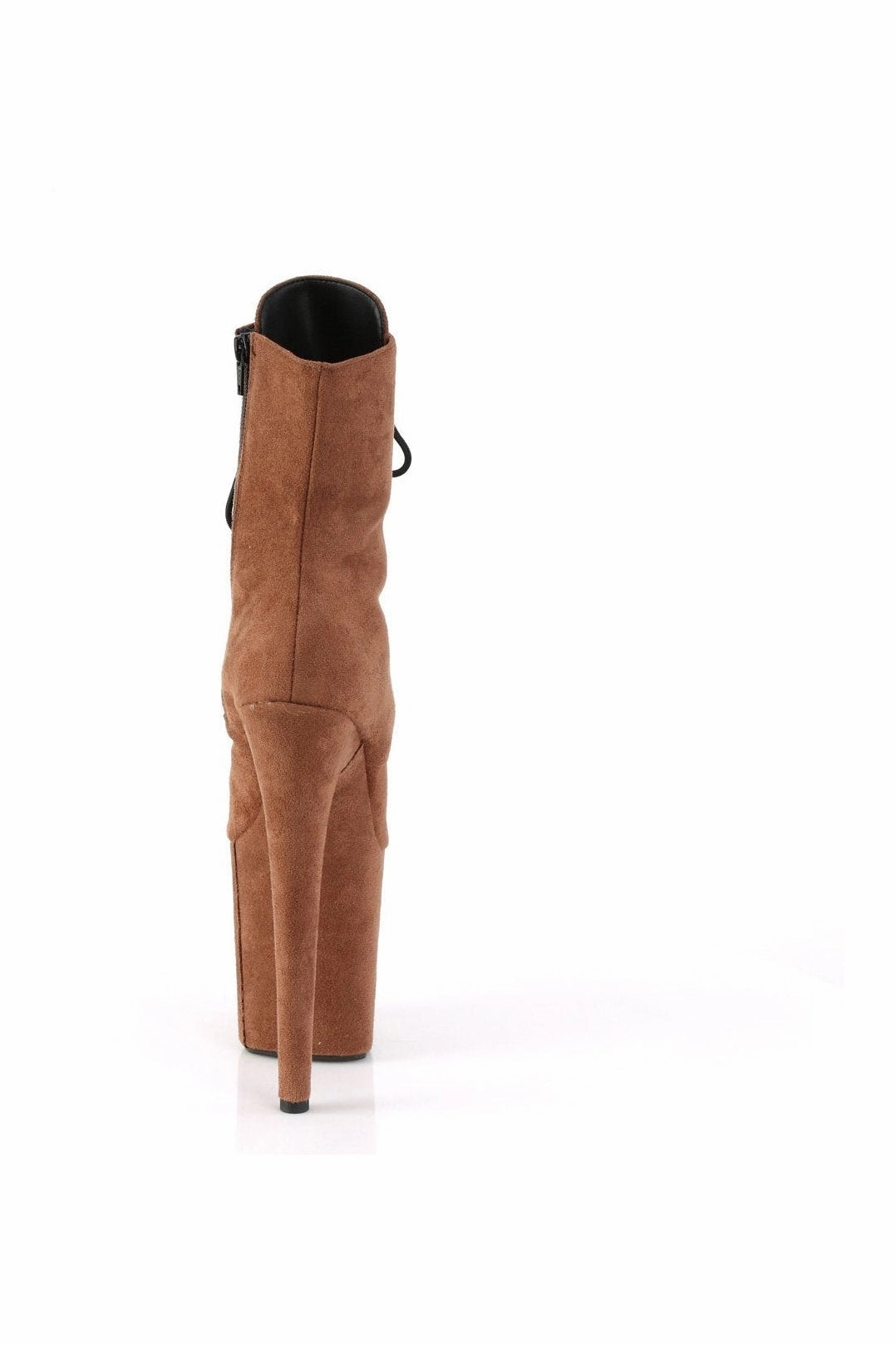 FLAMINGO-1020FS Ankle Boot | Brown Faux Suede