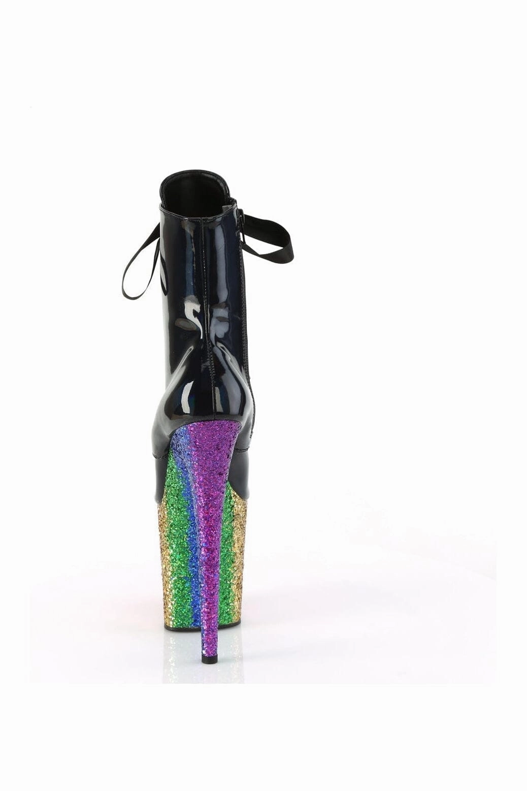 FLAMINGO-1020HG Black Patent Ankle Boot