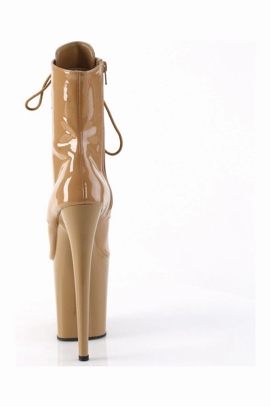FLAMINGO-1021 Brown Patent Ankle Boot