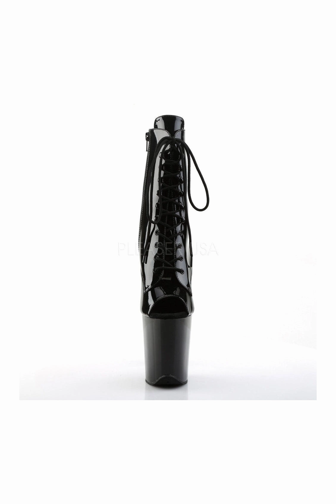 FLAMINGO-1021 Platform Boot  | Black Patent