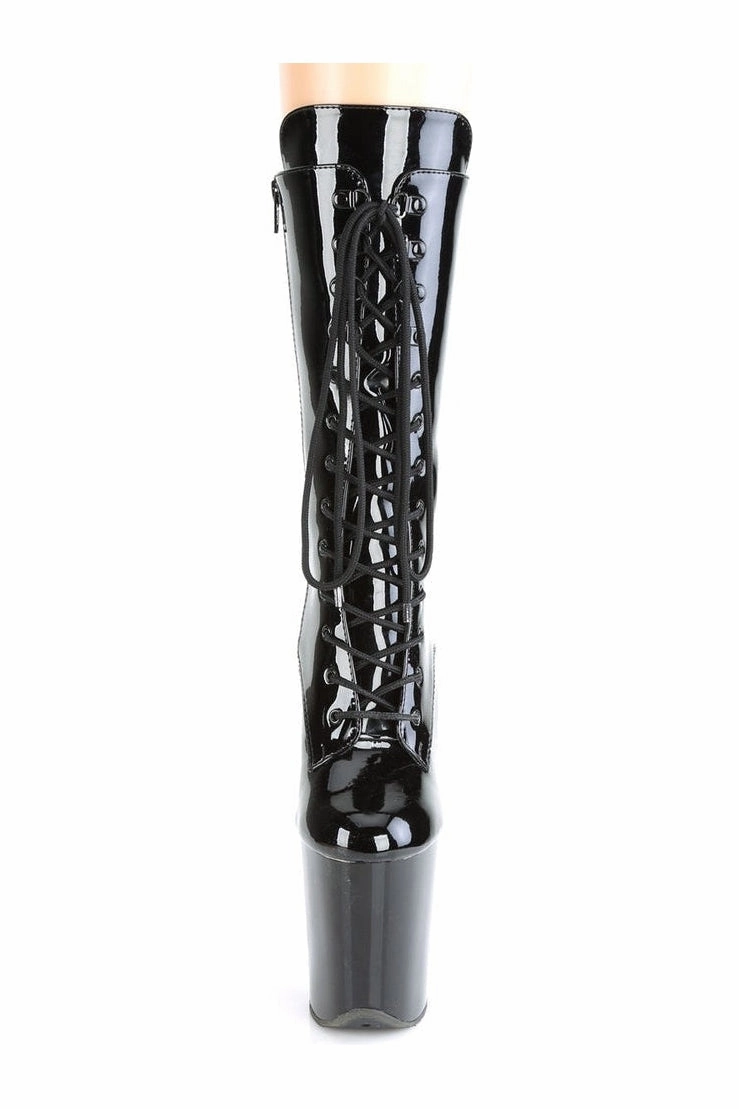 FLAMINGO-1050 Exotic Boot | Black Patent