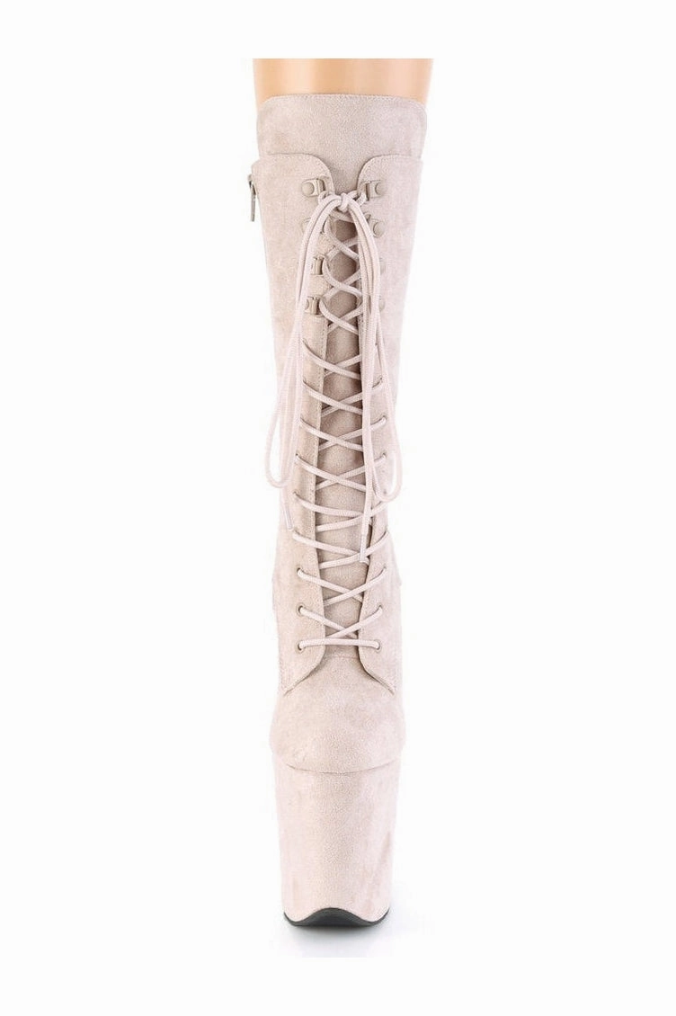 FLAMINGO-1050FS Exotic Boot | Nude Faux Suede