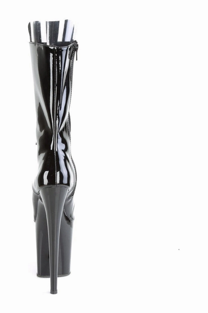 FLAMINGO-1051 Exotic Boot | Black Patent