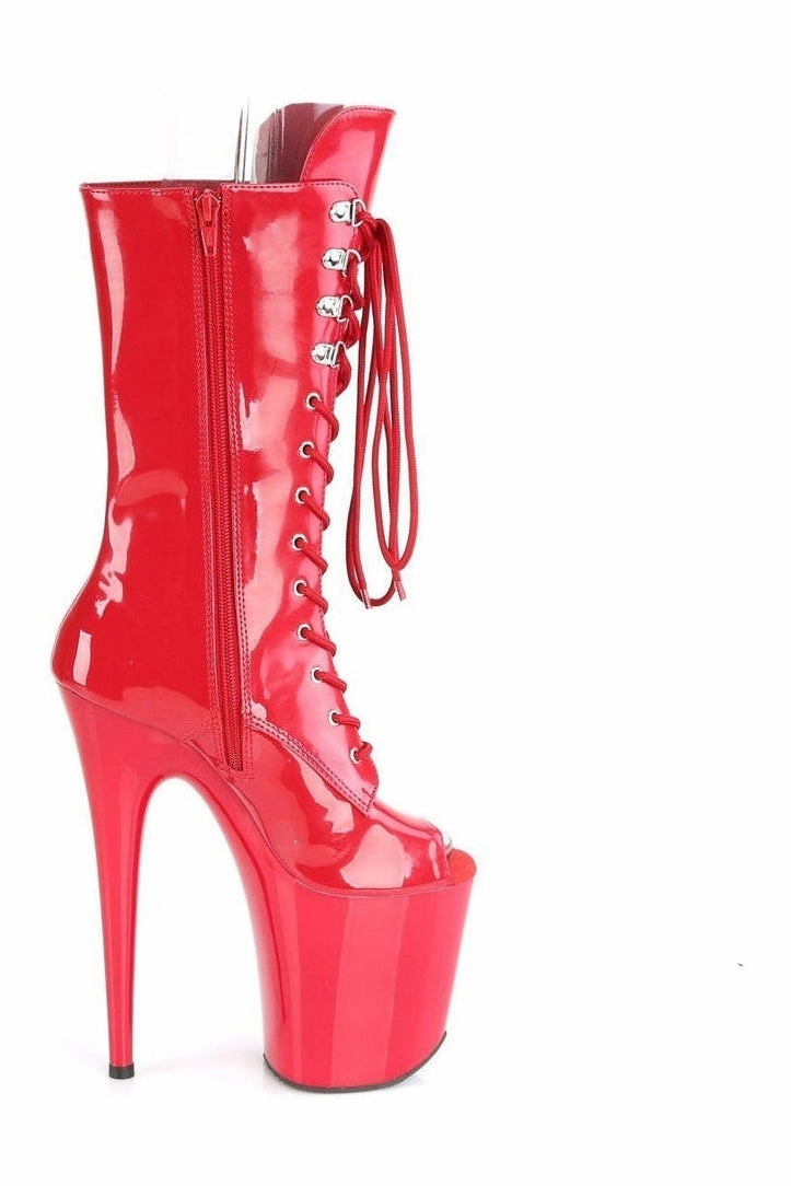 FLAMINGO-1051 Exotic Boot | Red Patent