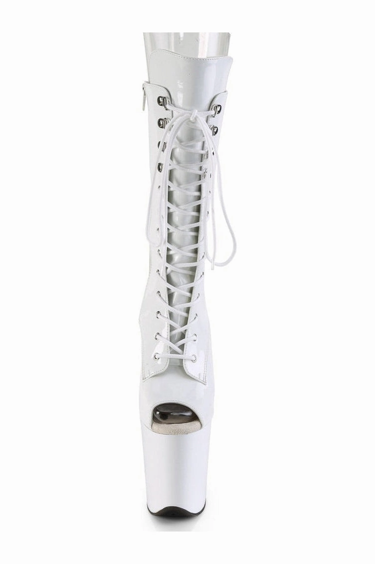 FLAMINGO-1051 Exotic Boot | White Patent