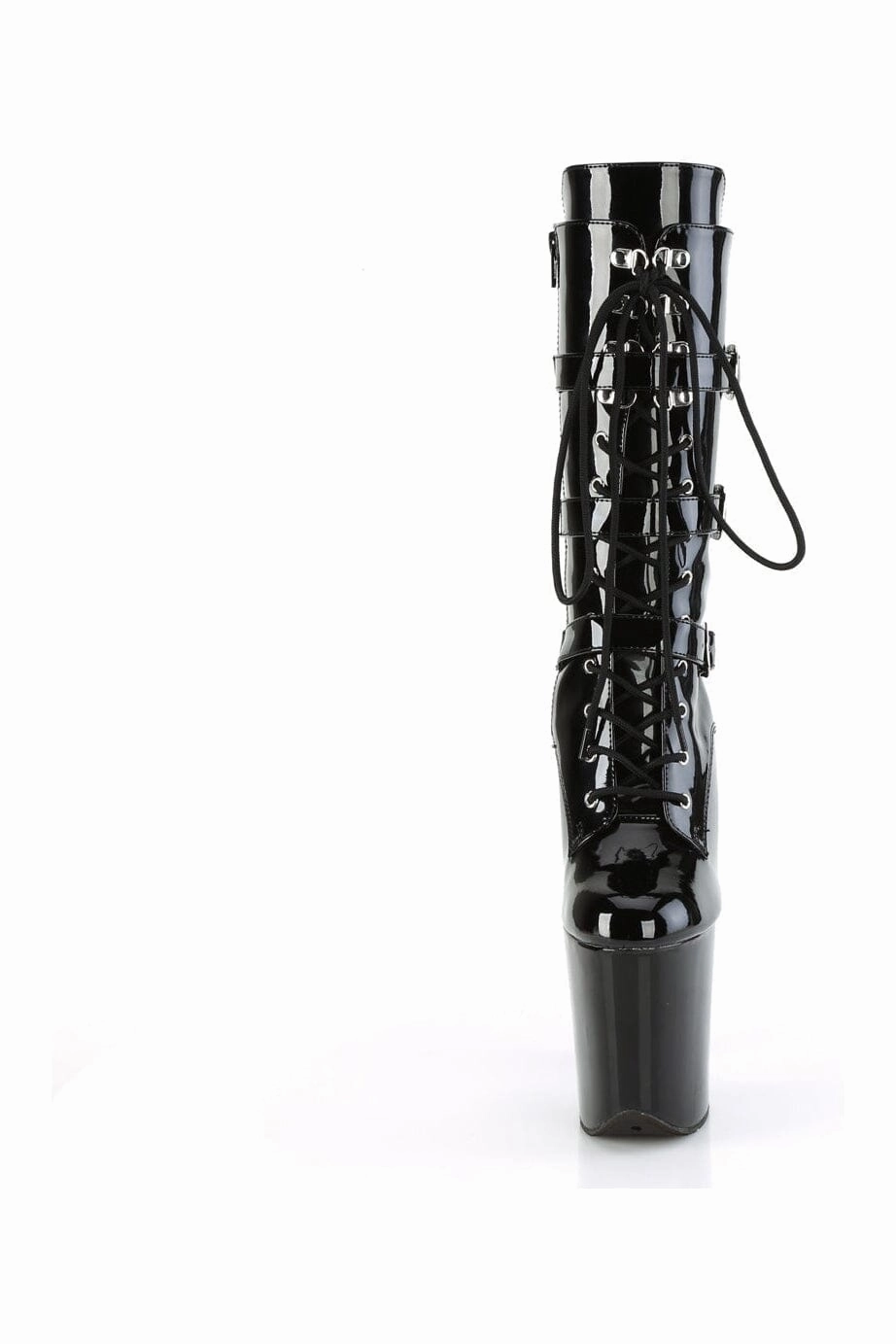 FLAMINGO-1053 Black Patent Knee Boot