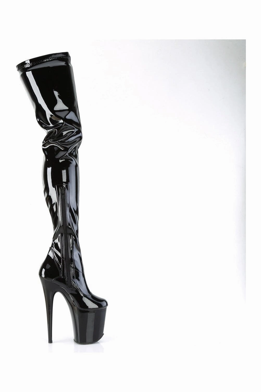 FLAMINGO-4000 Black Patent Ankle Boot