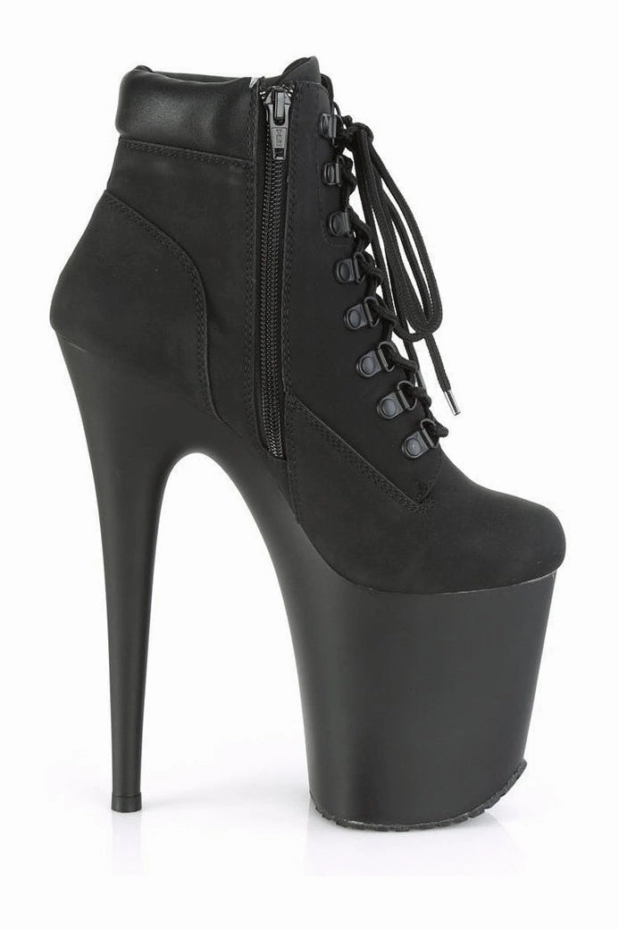 FLAMINGO-800TL-02 Exotic Boot | Black Faux Leather