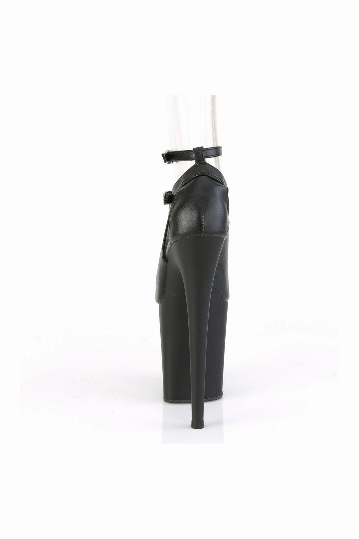 FLAMINGO-850 Black Faux Leather Mary Jane