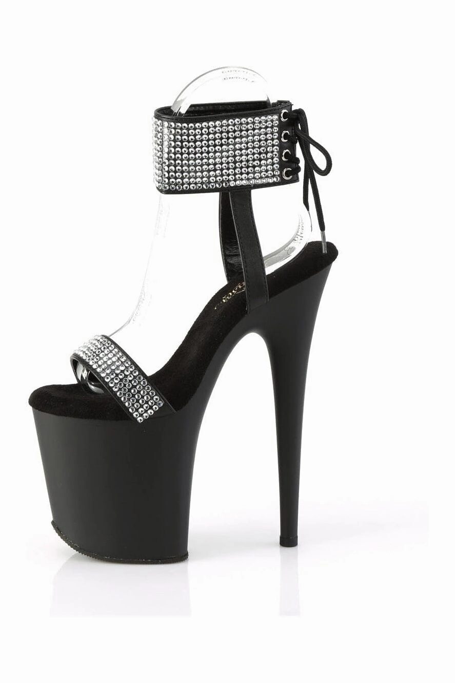 FLAMINGO-870 Black Faux Leather Sandal