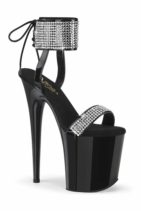 FLAMINGO-870 Black Patent Sandal