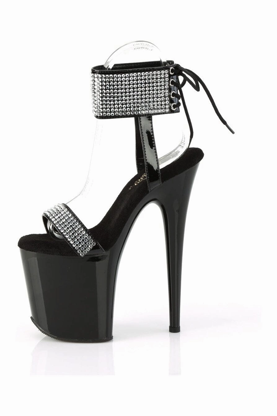 FLAMINGO-870 Black Patent Sandal