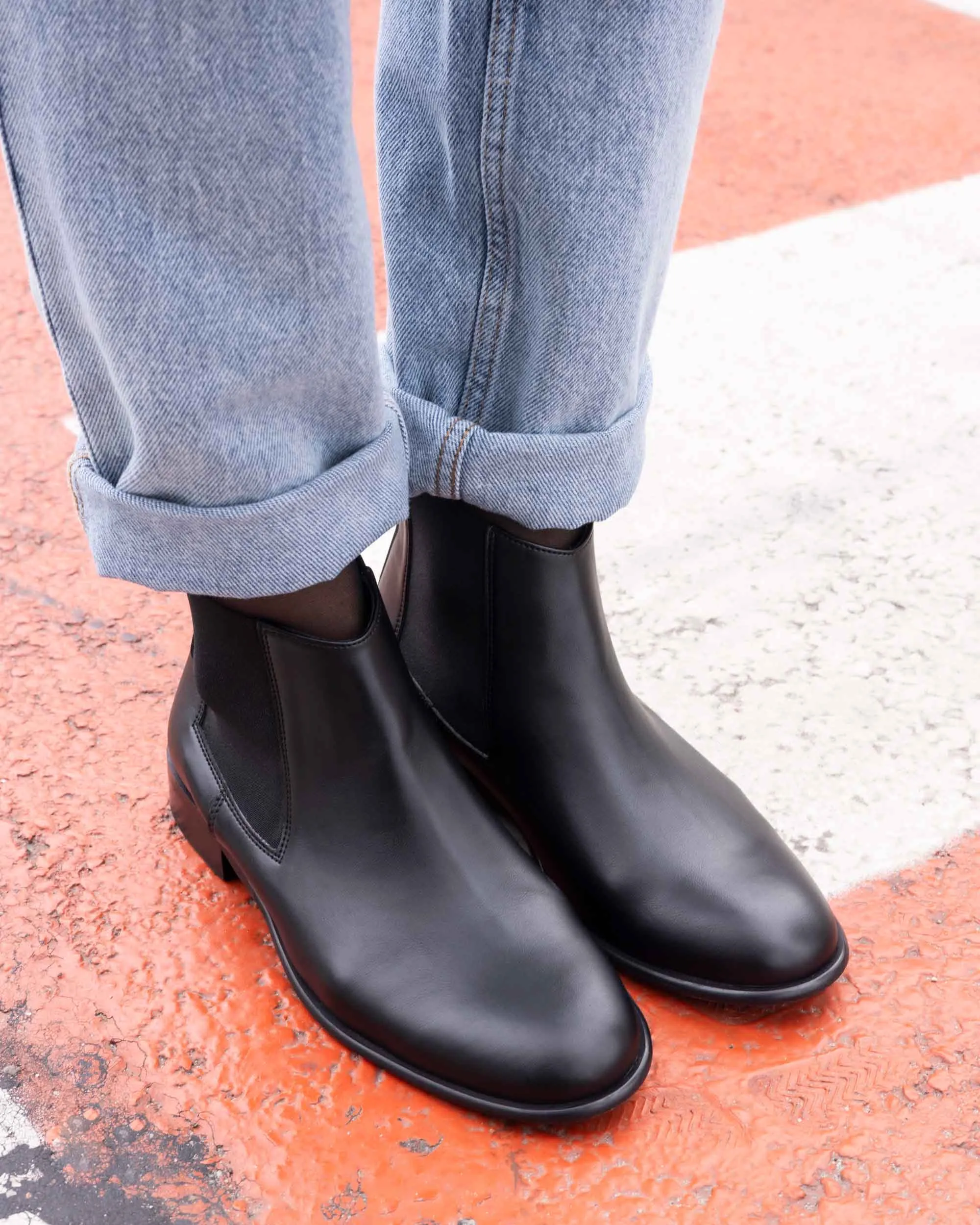 Flossy Women's Vegan Leather Chelsea Boots | Black