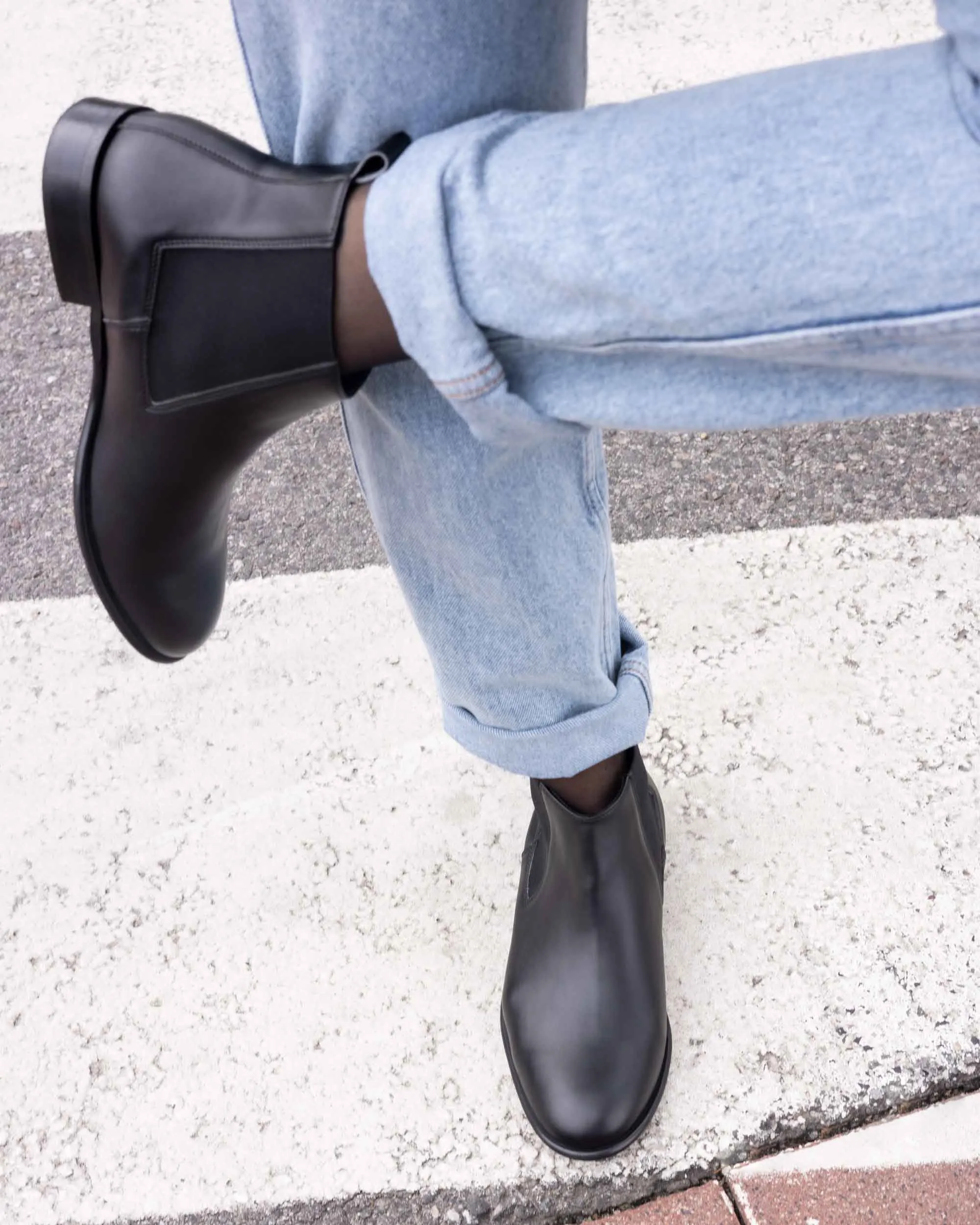 Flossy Women's Vegan Leather Chelsea Boots | Black