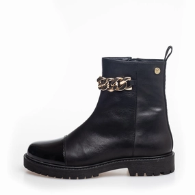 FLOWER EYES - BLACK/GOLD/PATENT