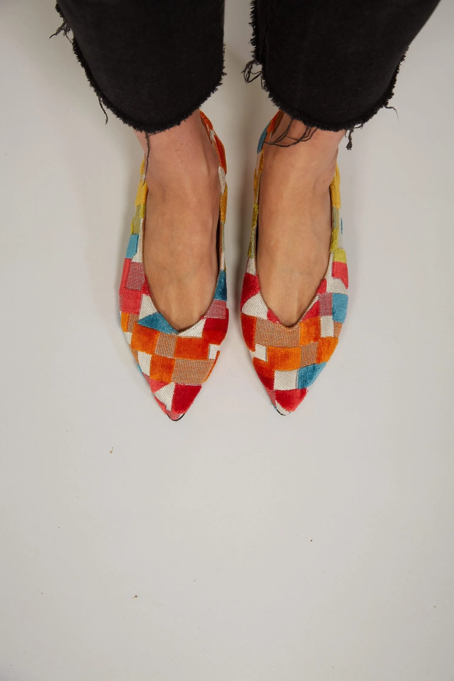 Frigiliana Eco Suede Vegan Ballerinas | Colourful