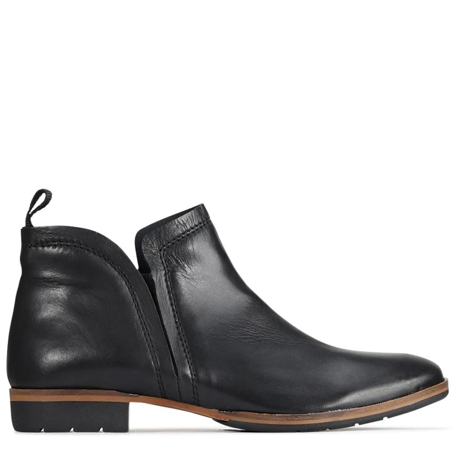 GAID - BLACK LEATHER ANKLE BOOTS