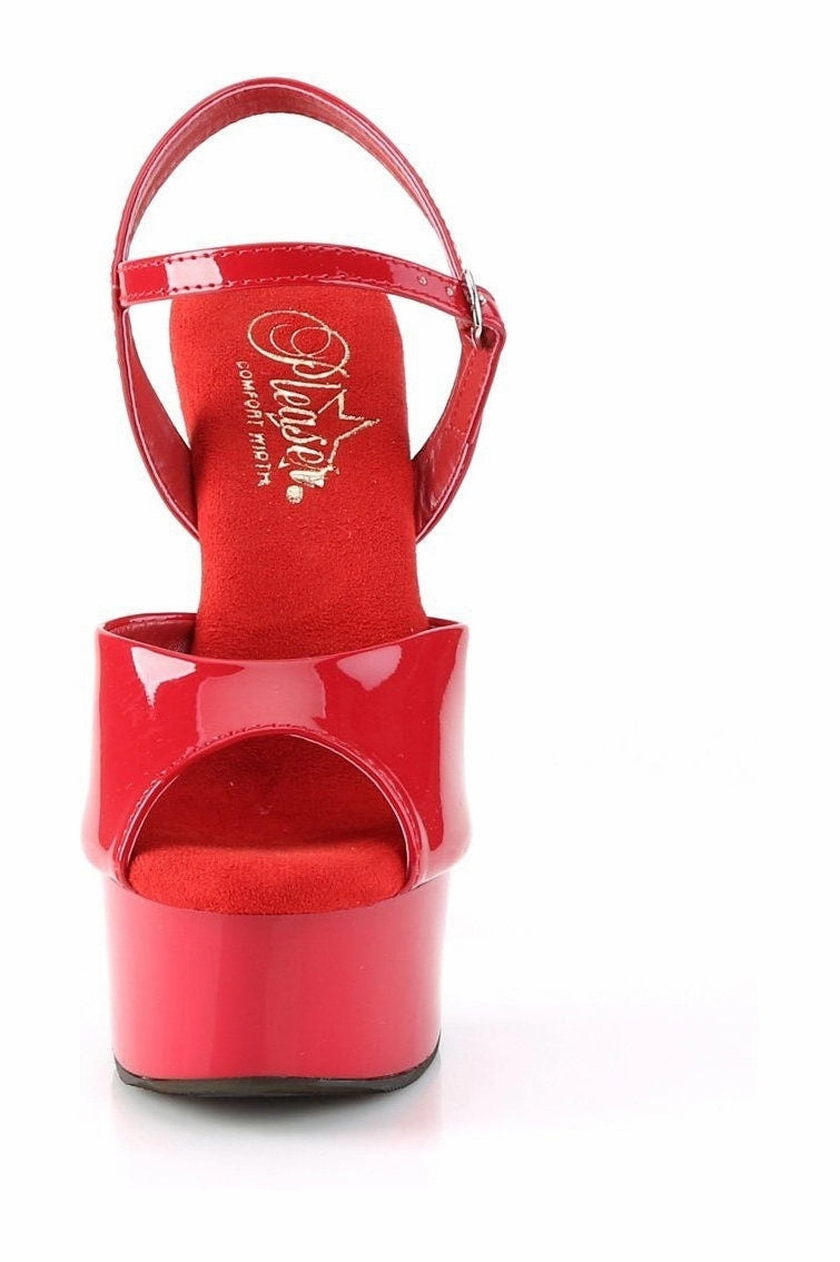 GLEAM-609 Sandal | Red Patent