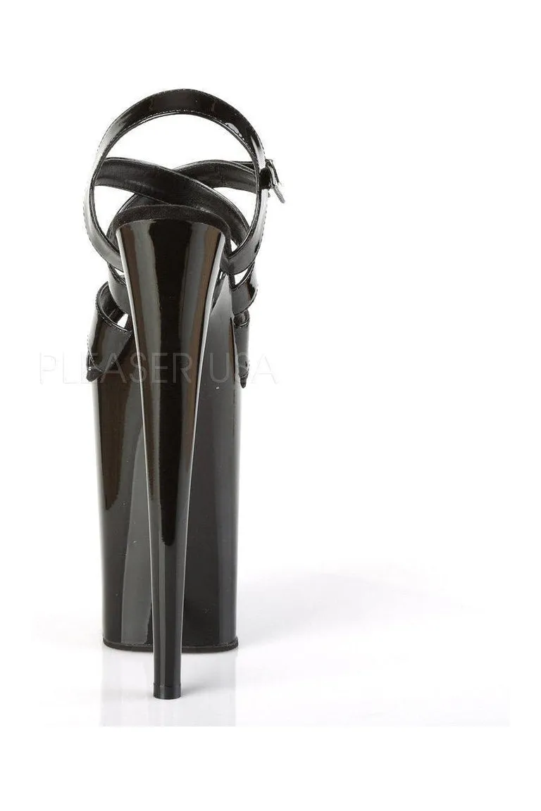 INFINITY-997 Platform Sandals | Black Patent
