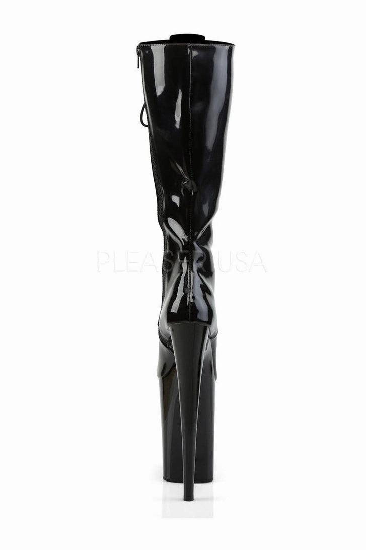 INFINITY-2020 Platform Boot  | Black Patent