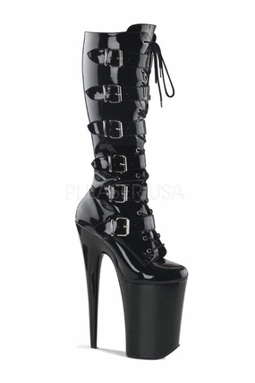 INFINITY-2049 Platform Boot  | Black Patent