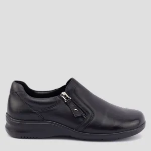 JEWEL - BLACK STRETCH LEATHER