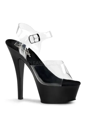 KISS-208 Platform Sandal | Black Vinyl