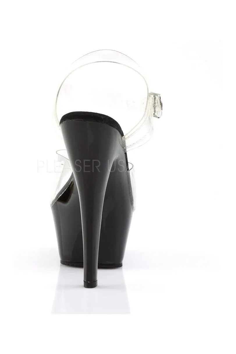KISS-208 Platform Sandal | Black Vinyl