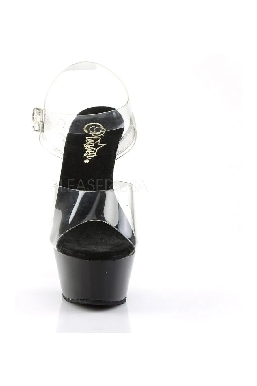 KISS-208 Platform Sandal | Black Vinyl