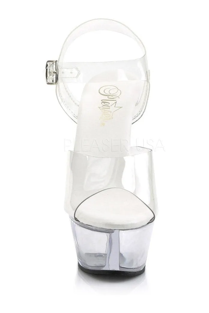 KISS-208VL Platform Sandal | Clear Vinyl
