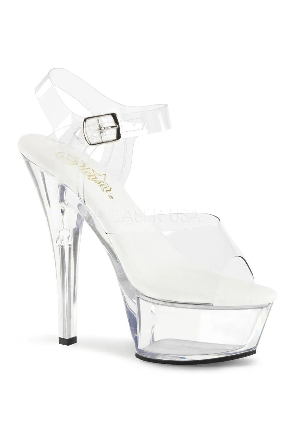 KISS-208VL Platform Sandal | Clear Vinyl