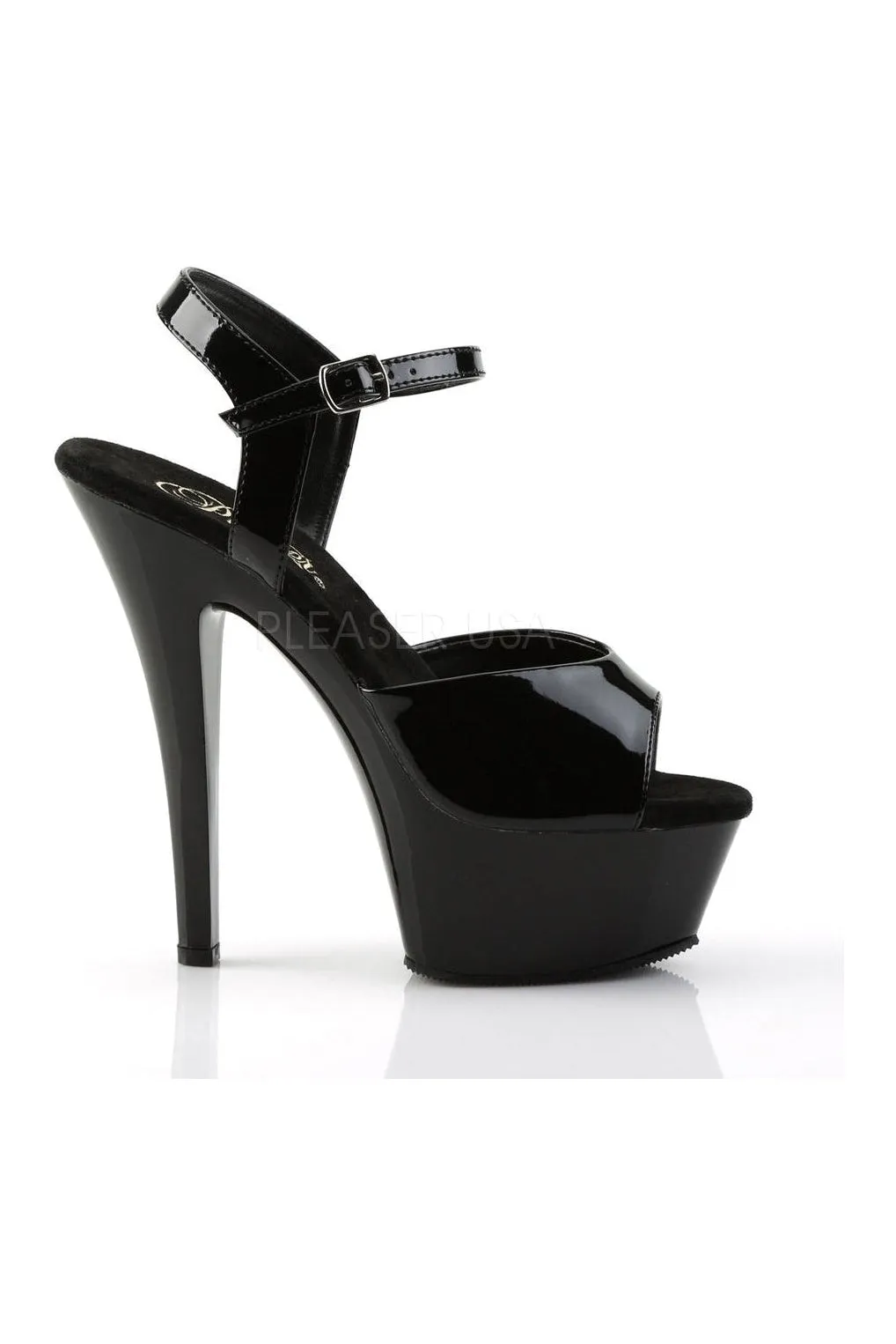 KISS-209 Platform Sandal | Black Patent
