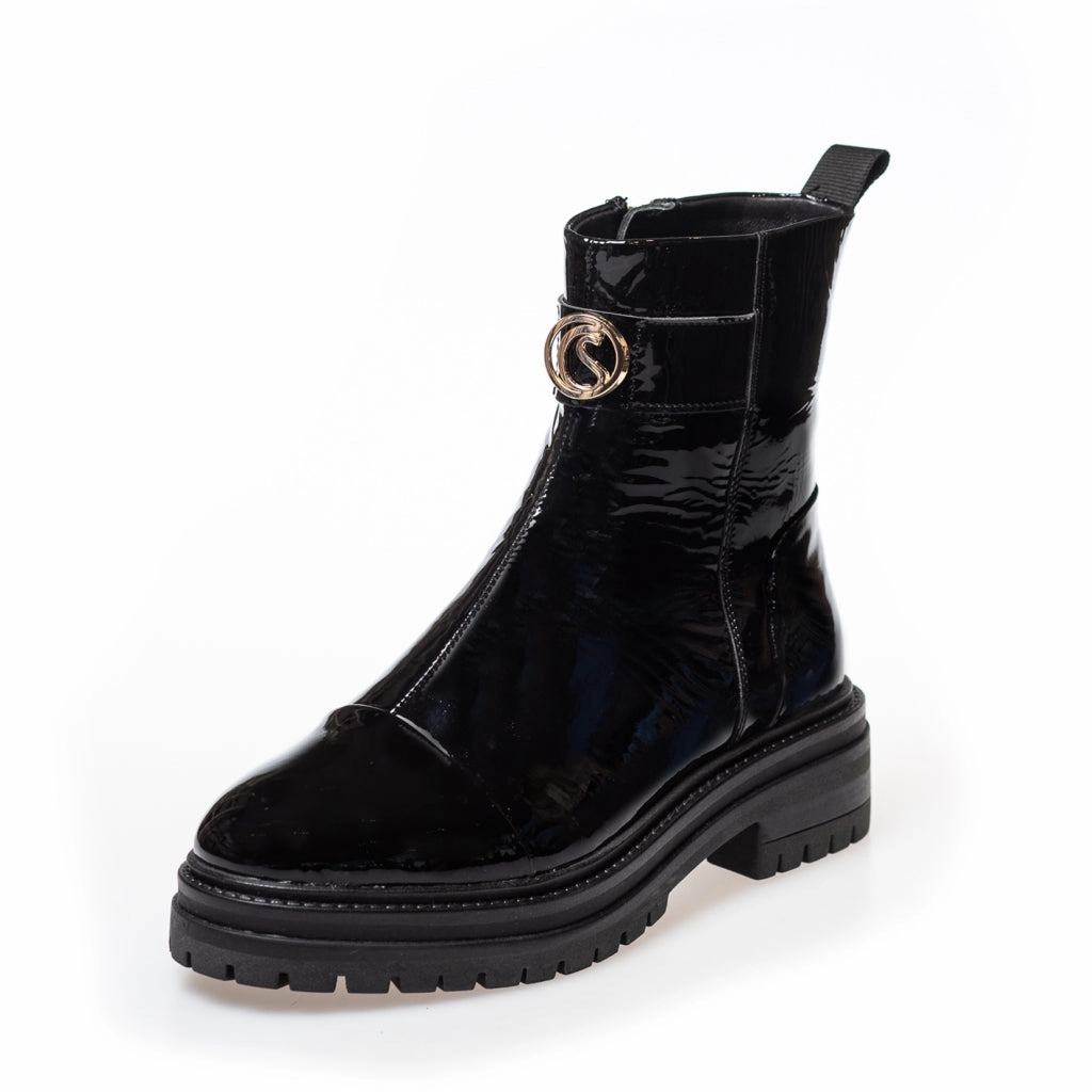 LADY BOSS PATENT - Black patent