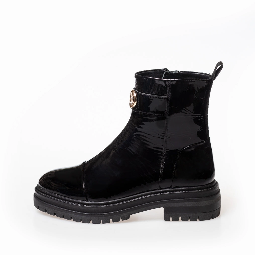 LADY BOSS PATENT - Black patent