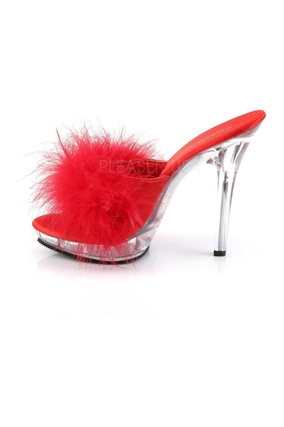 LIP-101-8 Mule | Clear Genuine Satin